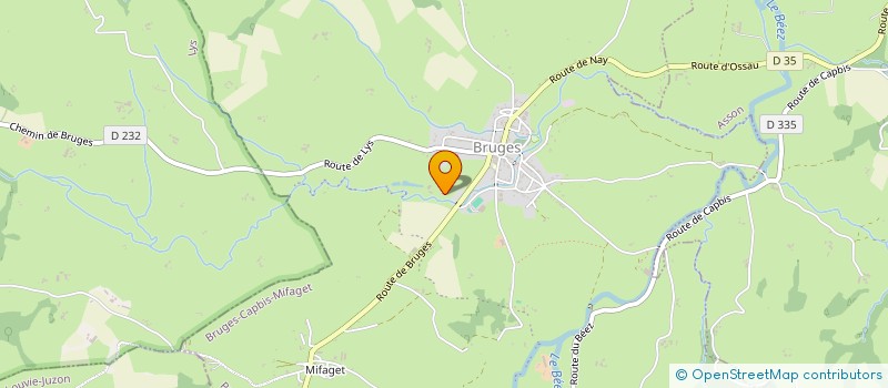 localisation de l'entreprise MADAME ANNE DROLEZ  BRUGES-CAPBIS-MIFAGET