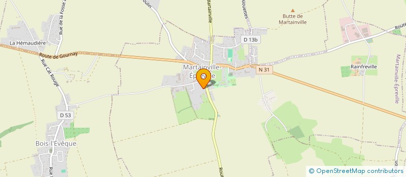 localisation de l'entreprise MADAME ANNE DRUOT  MARTAINVILLE-EPREVILLE