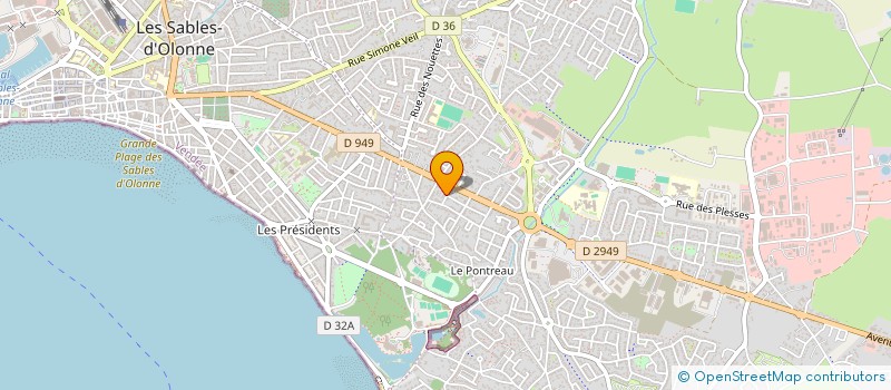localisation de l'entreprise MADAME ANNE DUBOST à LES SABLES D'OLONNE