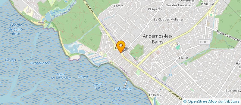 localisation de l'entreprise MADAME ANNE DUBROCA  ANDERNOS-LES-BAINS