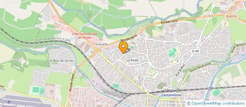 localisation de l'entreprise MADAME ANNE DUC  CARCASSONNE