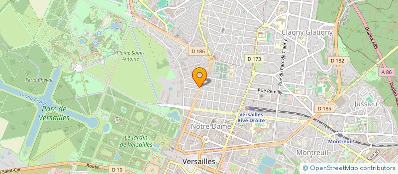 localisation de l'entreprise MADAME ANNE DUCHENE à VERSAILLES