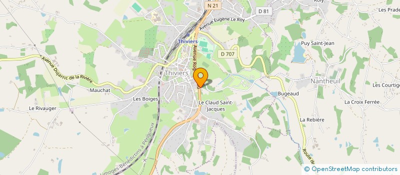 localisation de l'entreprise MADAME ANNE DUCHESNE  THIVIERS