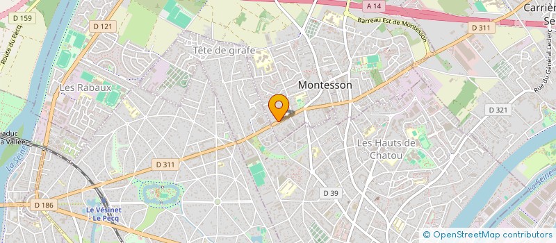 localisation de l'entreprise MADAME ANNE DUCRAY  MONTESSON