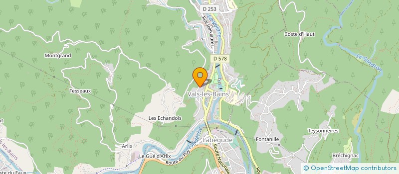 localisation de l'entreprise MADAME ANNE DUFFAUD à VALS-LES-BAINS