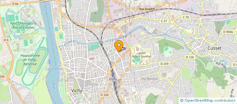localisation de l'entreprise MADAME ANNE DUPERRIER à VICHY