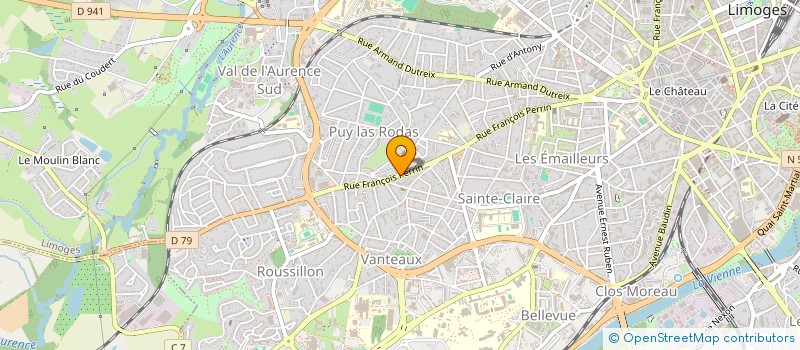 localisation de l'entreprise MADAME ANNE DUPEU à LIMOGES