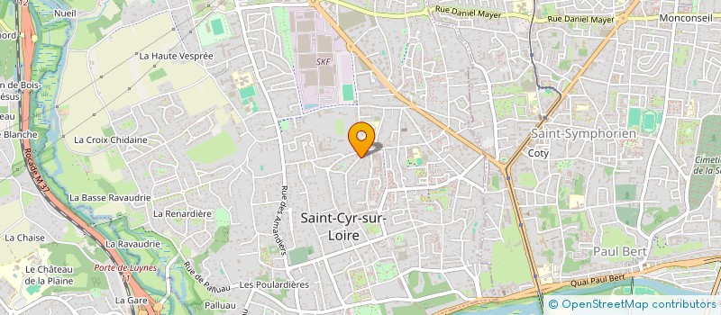 localisation de l'entreprise MADAME ANNE DUPIN  SAINT-CYR-SUR-LOIRE