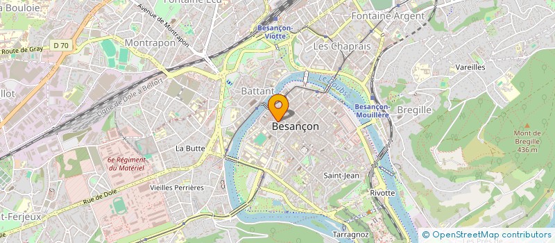 localisation de l'entreprise MADAME ANNE DUPOND à BESANCON