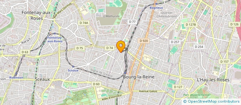 localisation de l'entreprise MADAME ANNE DUPONT à BOURG-LA-REINE