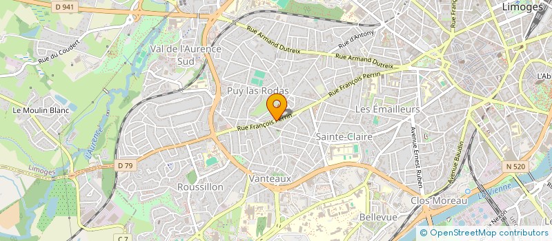localisation de l'entreprise MADAME ANNE DUPUCH à LIMOGES