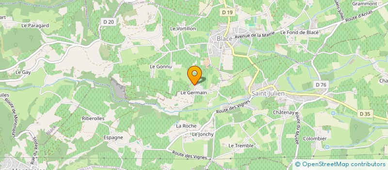 localisation de l'entreprise MADAME ANNE DUQUENNE à SAINT-JULIEN