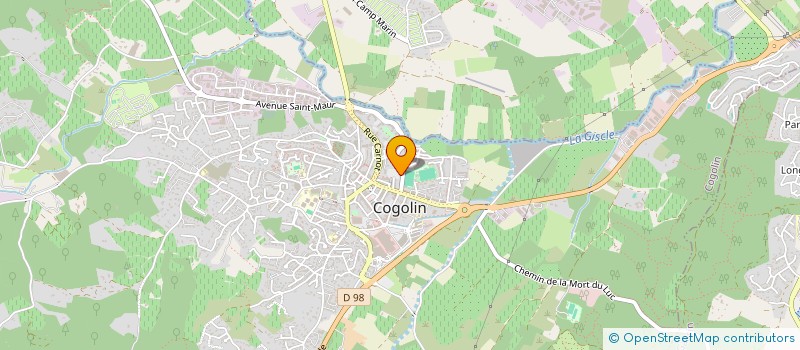 localisation de l'entreprise MADAME ANNE DURAND  COGOLIN