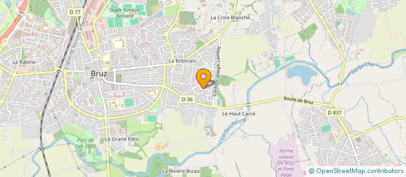 localisation de l'entreprise MADAME ANNE DUTHEIL  BRUZ