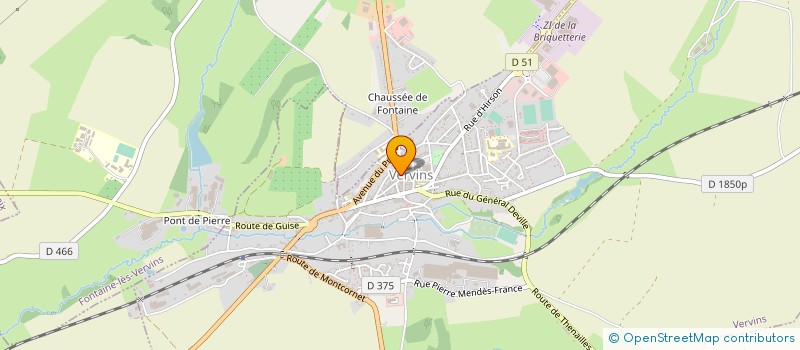 localisation de l'entreprise MADAME ANNE EGLOFFE à VERVINS