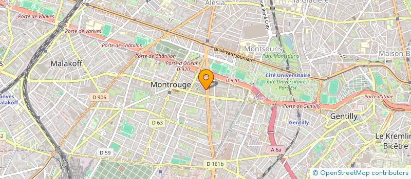 localisation de l'entreprise MADAME ANNE ELISABETH DEPOT  MONTROUGE