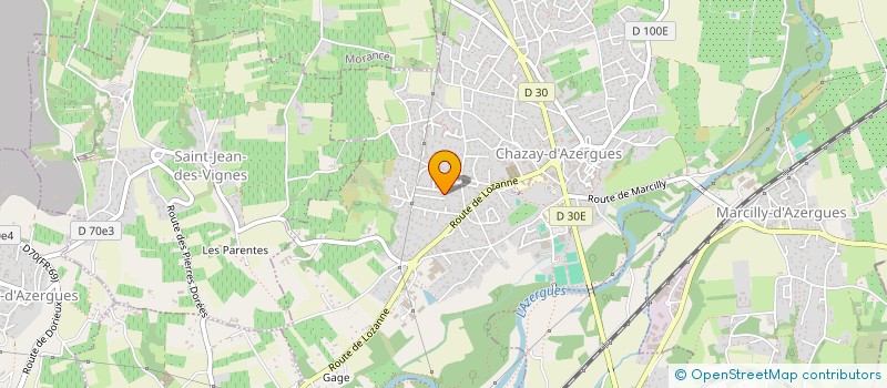 localisation de l'entreprise MADAME ANNE-ELISABETH GRILLERE  CHAZAY-D'AZERGUES