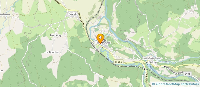 localisation de l'entreprise MADAME ANNE-EMMANUELLE BRUGIROUX  CHANTEUGES