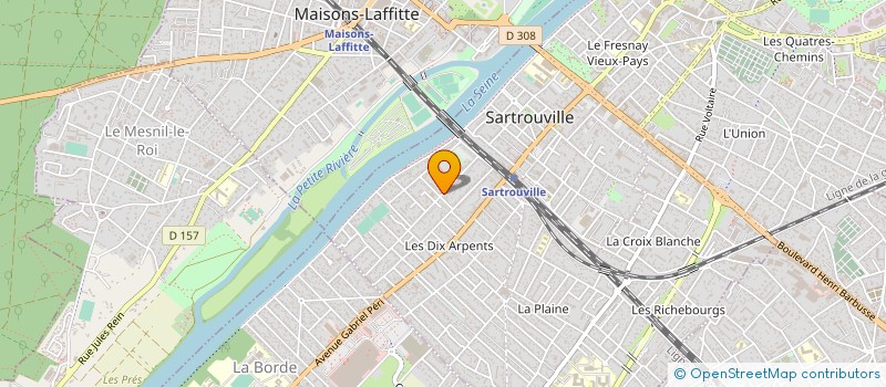 localisation de l'entreprise MADAME ANNE-EMMANUELLE MAIRE  SARTROUVILLE