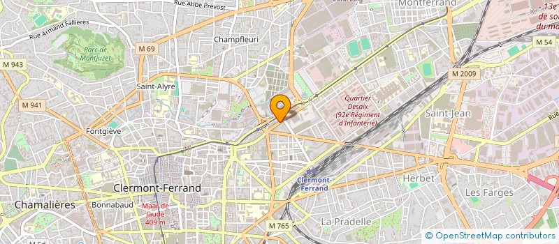 localisation de l'entreprise MADAME ANNE ESBELIN  CLERMONT-FERRAND