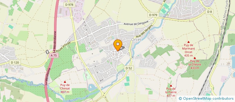 localisation de l'entreprise MADAME ANNE ESPINASSE  ORCET