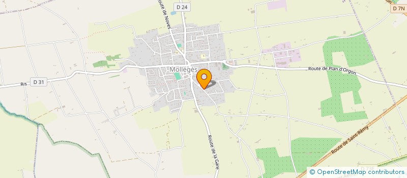 localisation de l'entreprise MADAME ANNE ESPOSITO  MOLLEGES