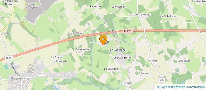 localisation de l'entreprise MADAME ANNE ESSIRARD  BAGUER-PICAN