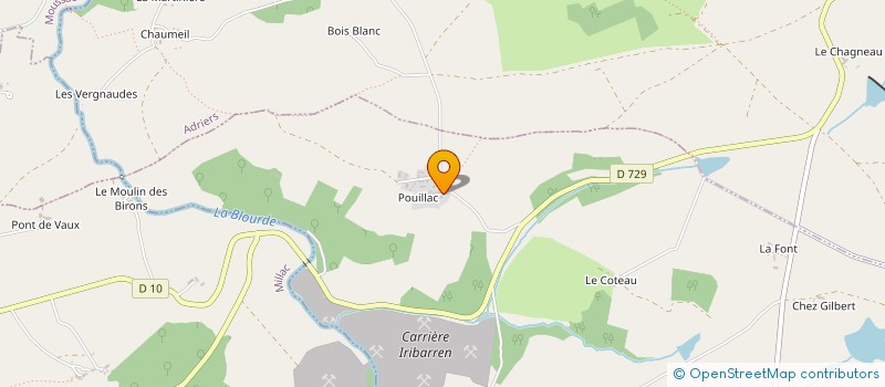 localisation de l'entreprise MADAME ANNE EYGUN  MOUTERRE-SUR-BLOURDE