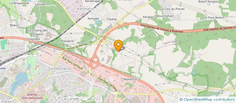 localisation de l'entreprise MADAME ANNE FABRE à VANNES