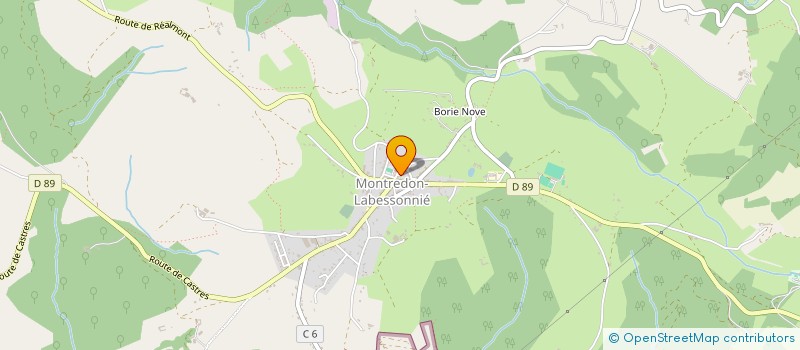 localisation de l'entreprise MADAME ANNE FABRE  MONTREDON-LABESSONNIE