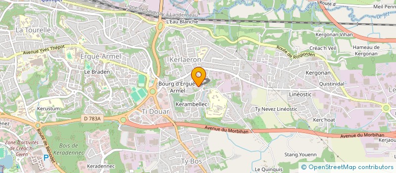 localisation de l'entreprise MADAME ANNE FARAULT à QUIMPER