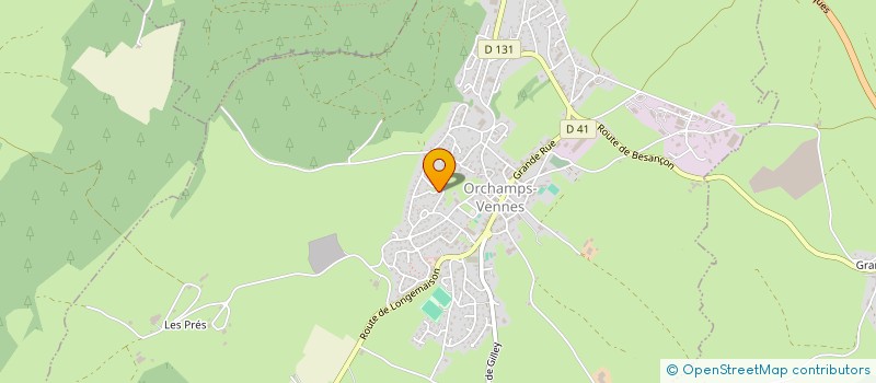 localisation de l'entreprise MADAME ANNE FAUDOT  ORCHAMPS-VENNES