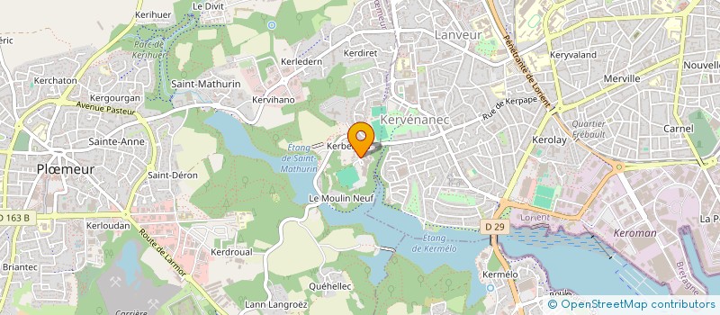 localisation de l'entreprise MADAME ANNE FAURE  PLOEMEUR