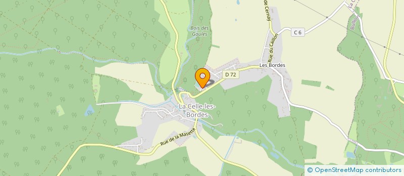 localisation de l'entreprise MADAME ANNE FAURE  LA CELLE-LES-BORDES