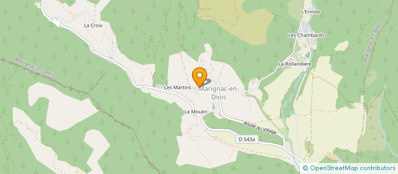 localisation de l'entreprise MADAME ANNE FAURE  MARIGNAC-EN-DIOIS