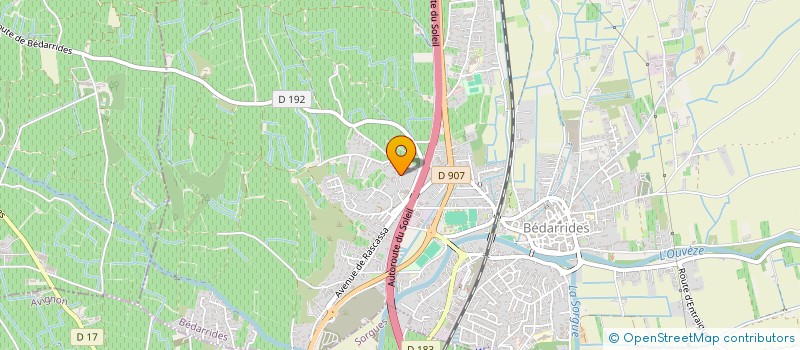 localisation de l'entreprise MADAME ANNE FAVERO  BEDARRIDES