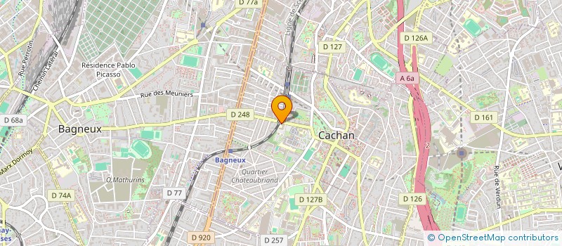 localisation de l'entreprise MADAME ANNE FERRAGU  CACHAN