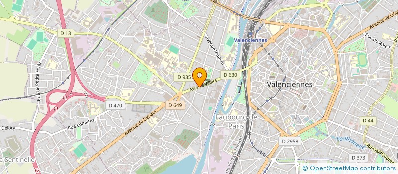localisation de l'entreprise MADAME ANNE FINET à VALENCIENNES