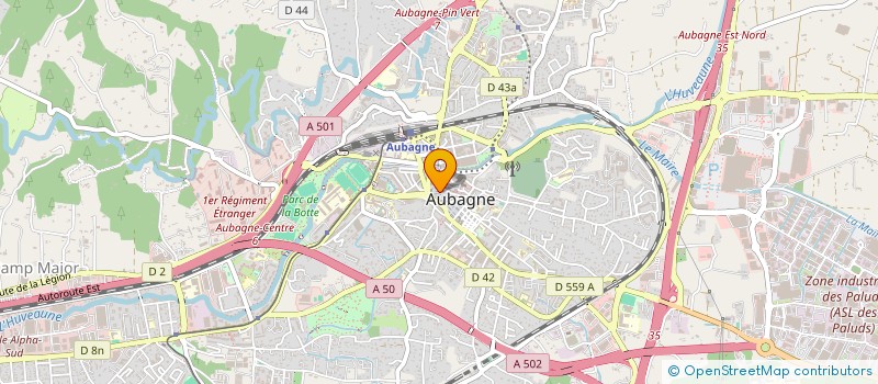 localisation de l'entreprise MADAME ANNE FIORINELLI  AUBAGNE