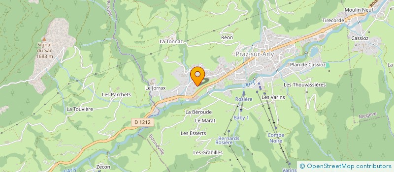 localisation de l'entreprise MADAME ANNE-FLAURE CONTINI  PRAZ-SUR-ARLY