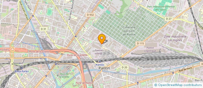 localisation de l'entreprise MADAME ANNE FLEUR VICARINI  PANTIN