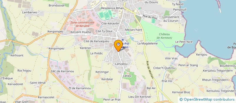 localisation de l'entreprise MADAME ANNE FLOCH à SAINT-POL-DE-LEON