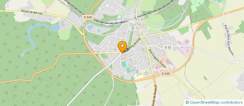 localisation de l'entreprise MADAME ANNE-FLORE FREDOU  CONCHES-EN-OUCHE