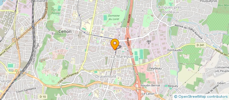 localisation de l'entreprise MADAME ANNE FLORE FRIOT  CENON