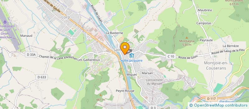 localisation de l'entreprise MADAME ANNE- FLORE GUIBERT à SAINT-LIZIER