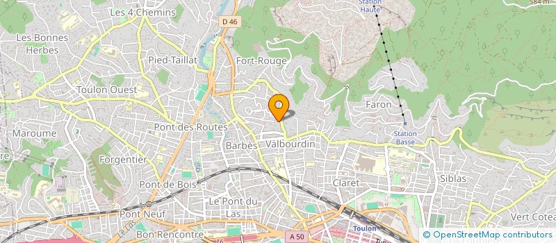 localisation de l'entreprise MADAME ANNE-FLORE NACHON  TOULON