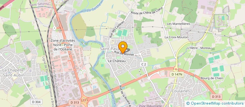 localisation de l'entreprise MADAME ANNE-FLORE ROUILLON  COULAINES