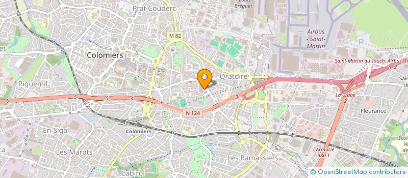 localisation de l'entreprise MADAME ANNE FLUXA à COLOMIERS