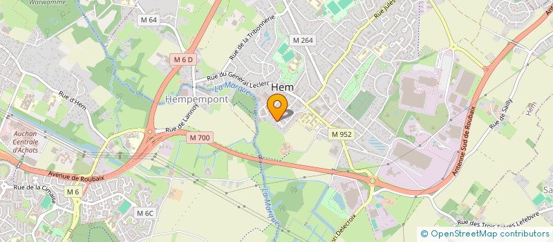 localisation de l'entreprise MADAME ANNE FONDEUR  HEM