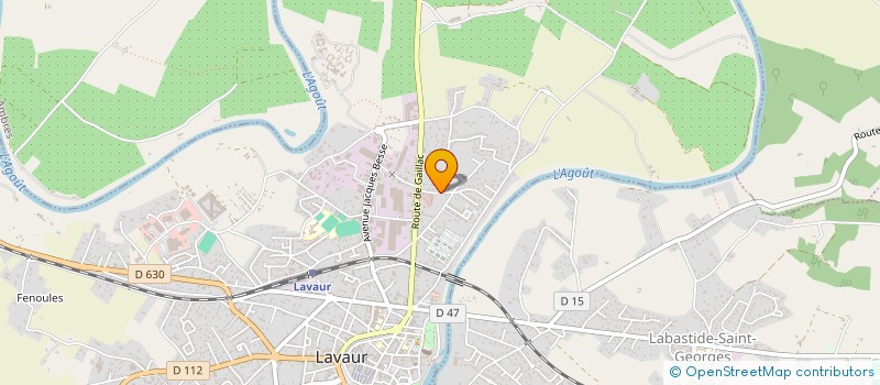 localisation de l'entreprise MADAME ANNE FONVERNE  LAVAUR